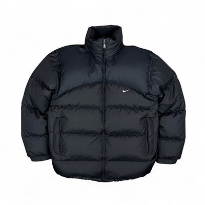 Nike Vintage Y2K Puffer Daunenjacke Schwarz