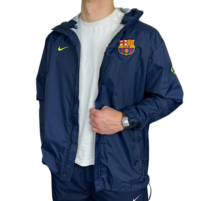 Nike Vintage 2009 FC Barcelona Tactical Trackjacke Navy