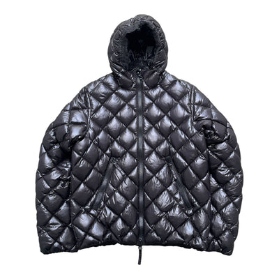 Duvetica Vintage Steppjacke aus Diamant-gestepptem Gänsedaunen-Mantel in Größe M, detailreiche Verarbeitung und stilvolles Design