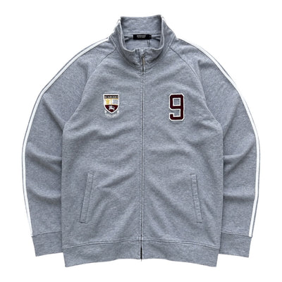 Burberry Black Label Varsity Crest & Number "9" Zip Sweatjacke | M