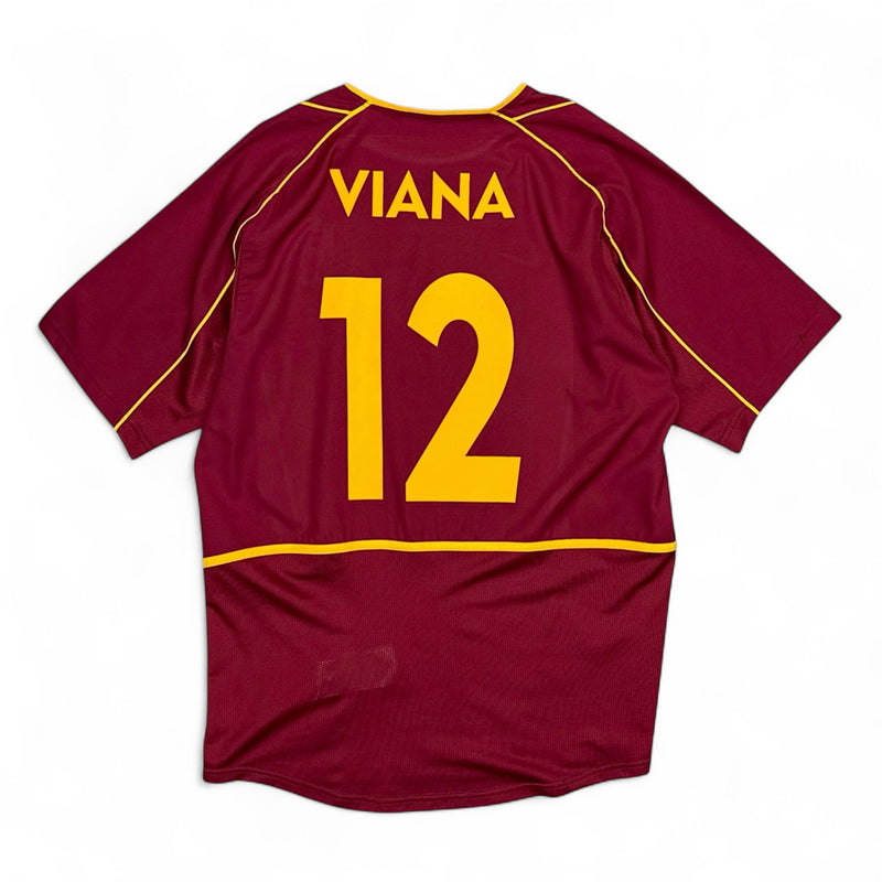 Nike Portugal Hugo Viana 2001-02 Fußball Trikot Burgundy