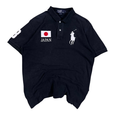 Polo Ralph Lauren Japan Polo Shirt Big Pony Patch Vintage| L