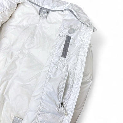 Nike Vintage Y2K Rare Down Pufferjacke Weiß