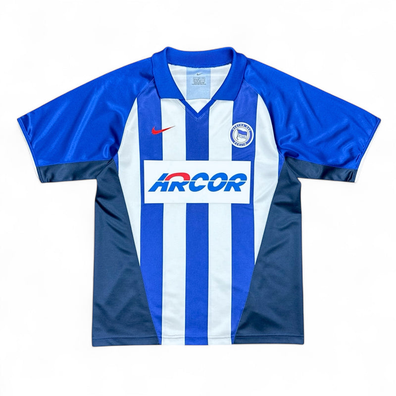 Nike Hertha Berlin 2000-01 Home Trikot Weiß Navy Blau