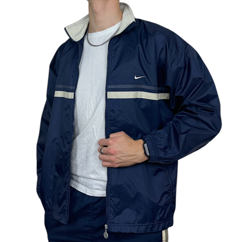 Nike Vintage Y2K Trackjacke Navy