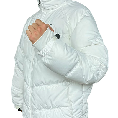 Nike Vintage Y2K Rare Down Puffer Jacke Weiß