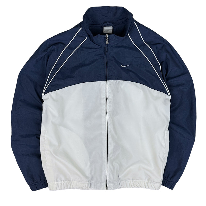 Nike Vintage Y2K Trackjacke Navy Weiß