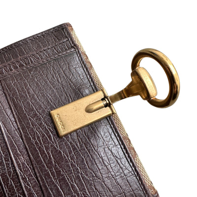 Gucci GG Canvas Geldbörse mit Horsebit