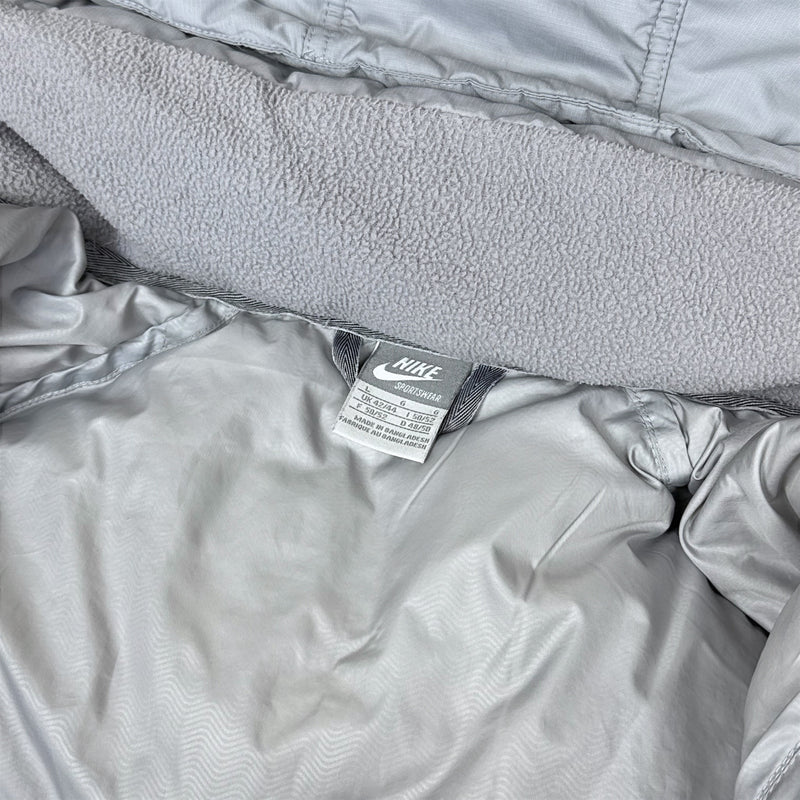Nike Vintage Y2K Down Pufferjacke Grau