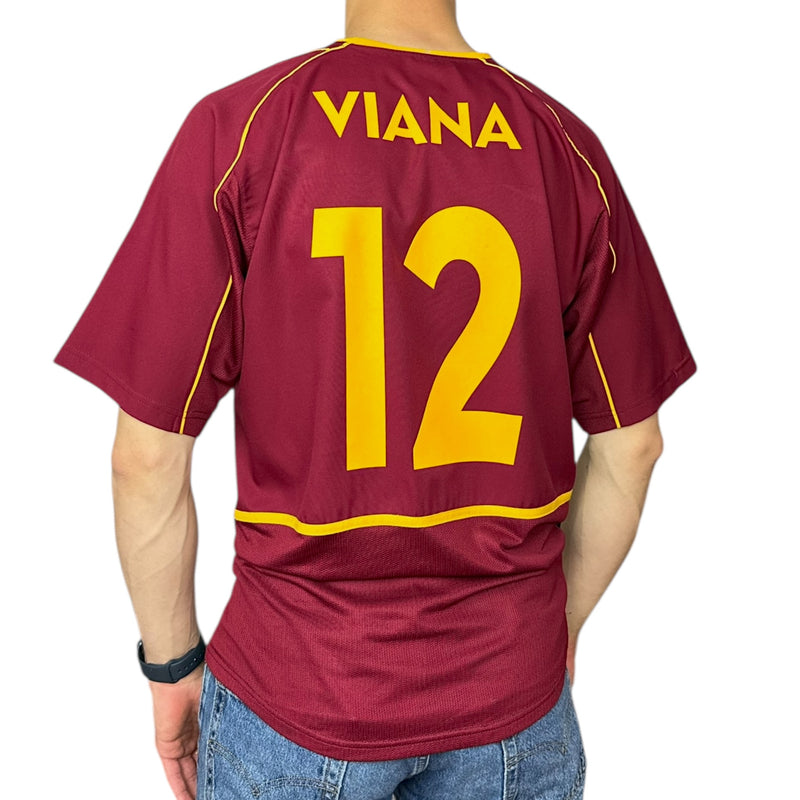 Nike Portugal Hugo Viana 2001-02 Fußball Trikot Burgundy