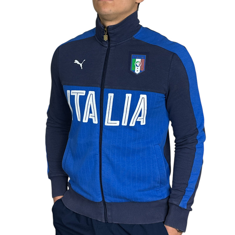 Puma Vintage Y2K ITALIA Zip Up Sweatshirt Blau