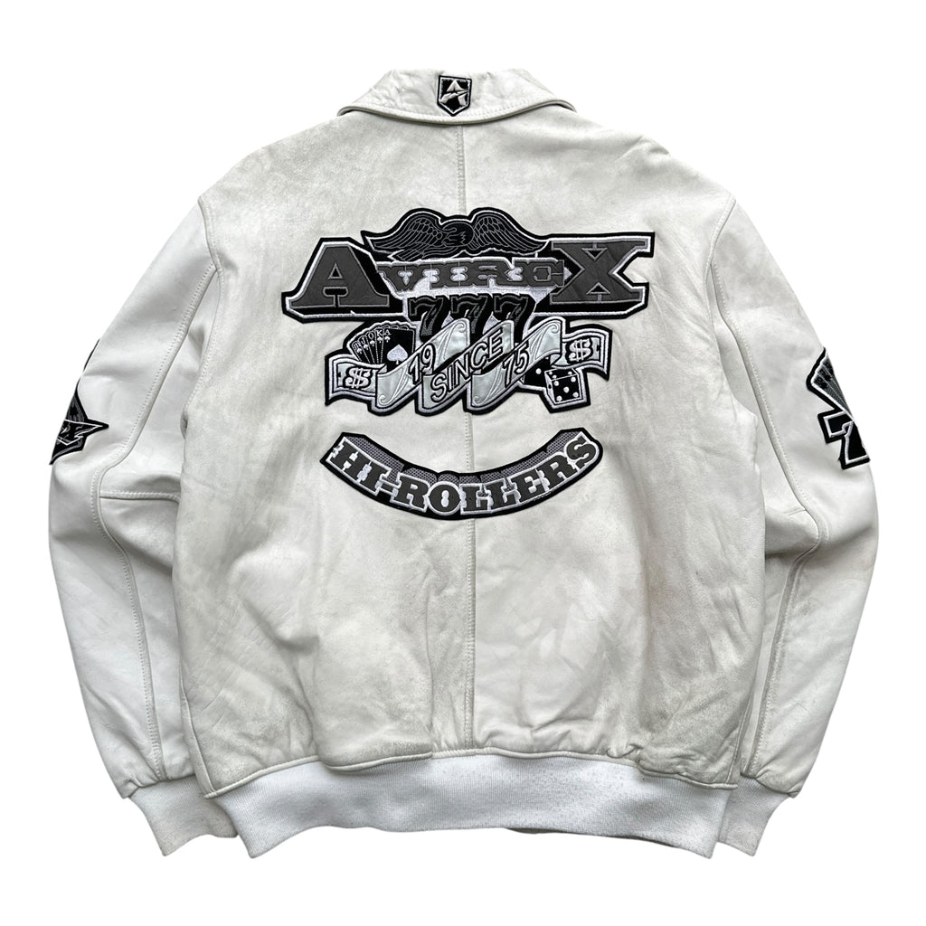 Vintage Avirex Leather Hi-Rollers Jacket | XL