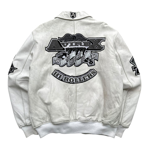 Vintage Avirex Leather Hi-Rollers Jacket | XL