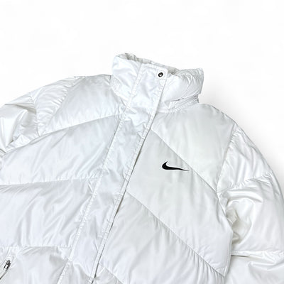 Nike Vintage Y2K Rare Down Pufferjacke Weiß