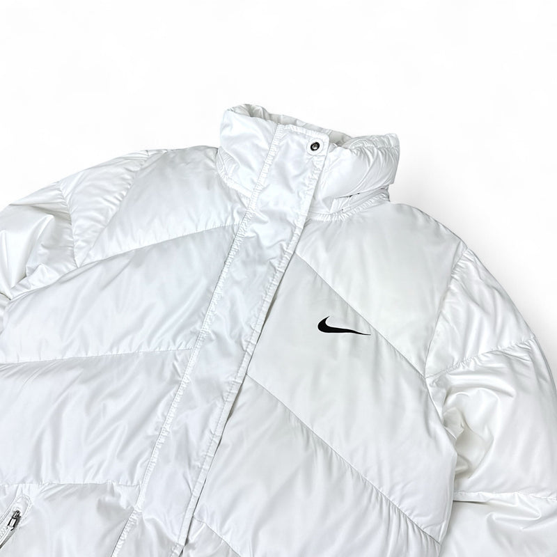 Nike Vintage Y2K Rare Down Pufferjacke Weiß