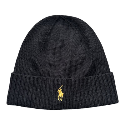 Polo Ralph Lauren Gold Pony Merino Wool Beanie