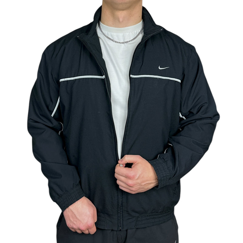 Nike Vintage Y2K Trackjacke Schwarz