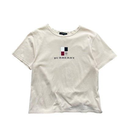 Burberry London Vintage Block Logo Baby Tee | XS