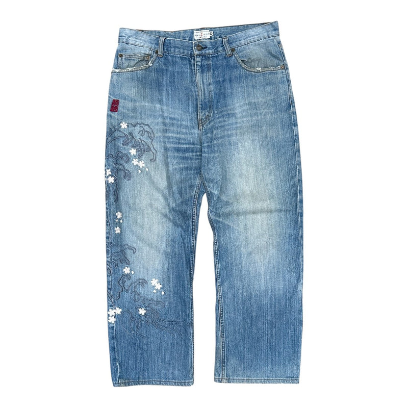 Karakuri Multipocket Japanese Baggy Jeans