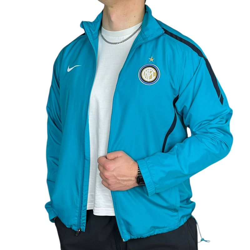 Nike Vintage 2010-11 Inter Mailand Trackjacke AquaBlau