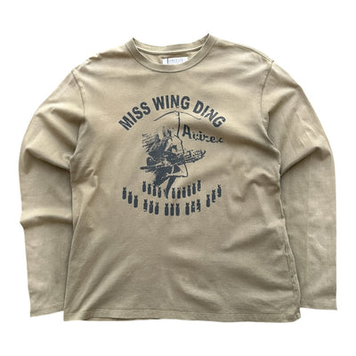 Vintage Avirex LTD Longsleeve Shirt – "Miss Wing Ding / B-17" | XL