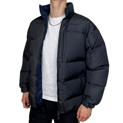 Nike Vintage Y2K Puffer Daunenjacke Schwarz