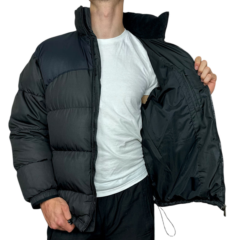 Nike Vintage Y2K Puffer Daunenjacke Schwarz