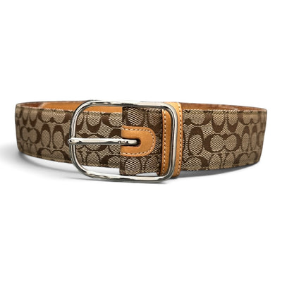 Coach Signature Canvas Gürtel | Beige / Braun