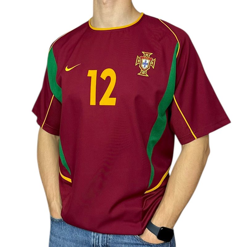 Nike Portugal Hugo Viana 2001-02 Fußball Trikot Burgundy
