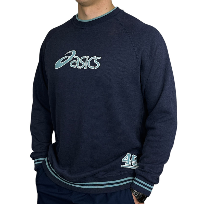 Asics Vintage Y2K Sweater Navy