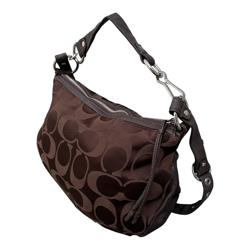 Coach Signature Monogram Hobo Bag