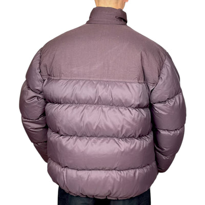Nike Vintage Y2K Puffer Daunenjacke Rotwein