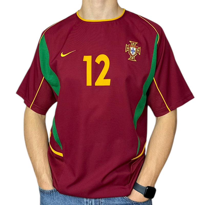 Nike Portugal Hugo Viana 2001-02 Fußball Trikot Burgundy