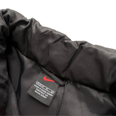 Nike Vintage Y2K Puffer Daunenjacke Schwarz Pink