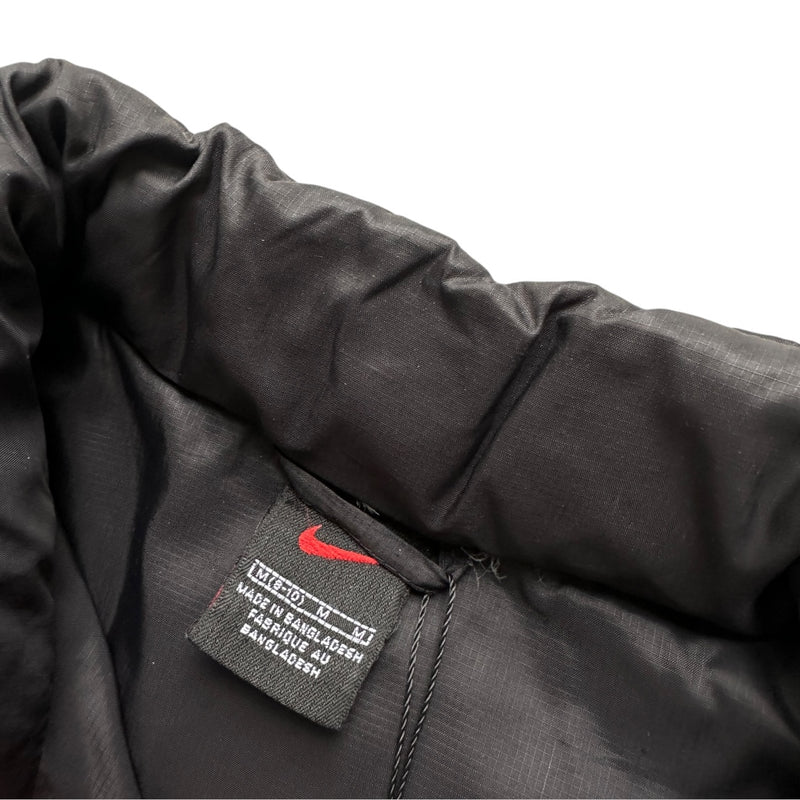 Nike Vintage Y2K Puffer Daunenjacke Schwarz Pink
