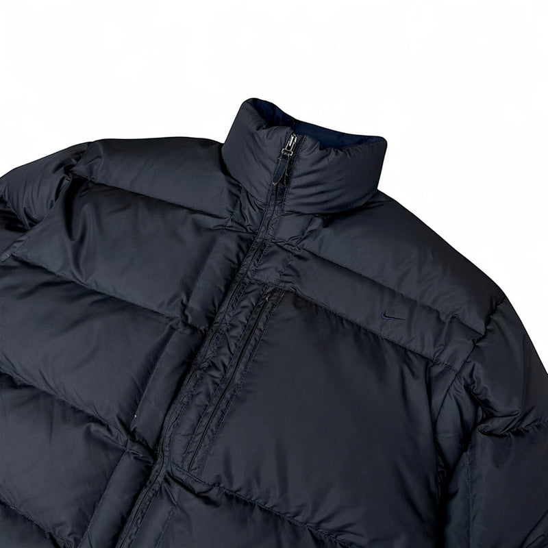 Nike Vintage Y2K Puffer Daunenjacke Schwarz