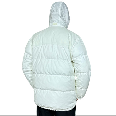 Nike Vintage Y2K Puffer Daunenjacke Weiß