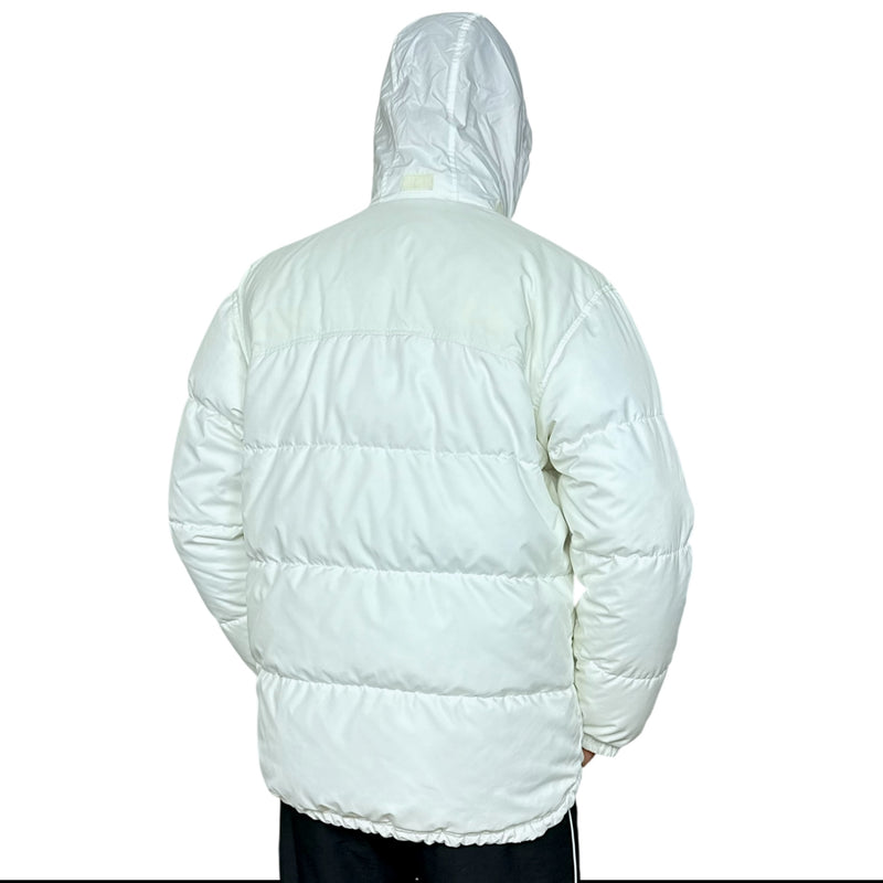 Nike Vintage Y2K Puffer Daunenjacke Weiß