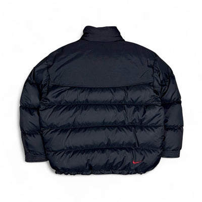 Nike Vintage Y2K Rare Down Pufferjacke Schwarz