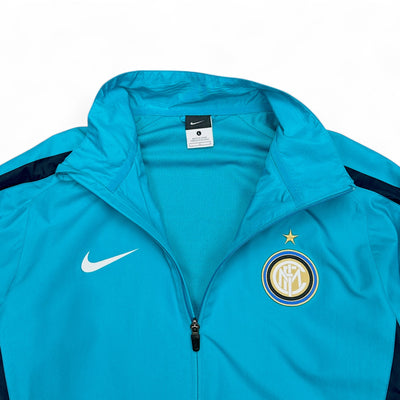 Nike Vintage 2010-11 Inter Mailand Trackjacke AquaBlau