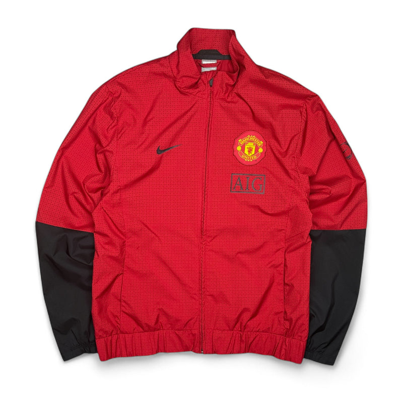 Nike Vintage 2009-10 Manchester United Trackjacke Rot Schwarz