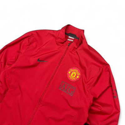 Nike Vintage 2009-10 Manchester United Trackjacke Rot Schwarz