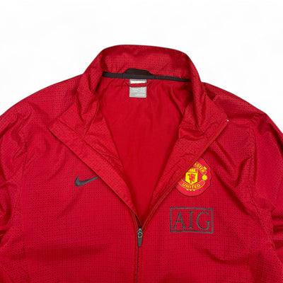 Nike Vintage 2009-10 Manchester United Trackjacke Rot Schwarz