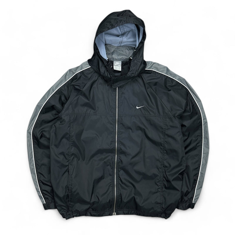 Nike Vintage Y2K Trackjacke Schwarz Grau