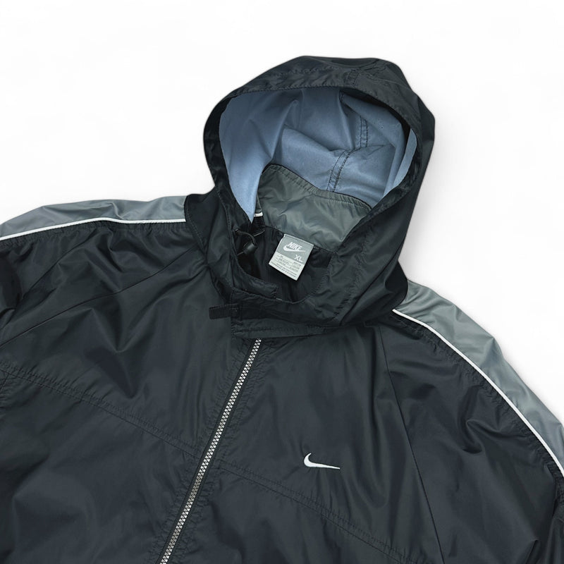 Nike Vintage Y2K Trackjacke Schwarz Grau