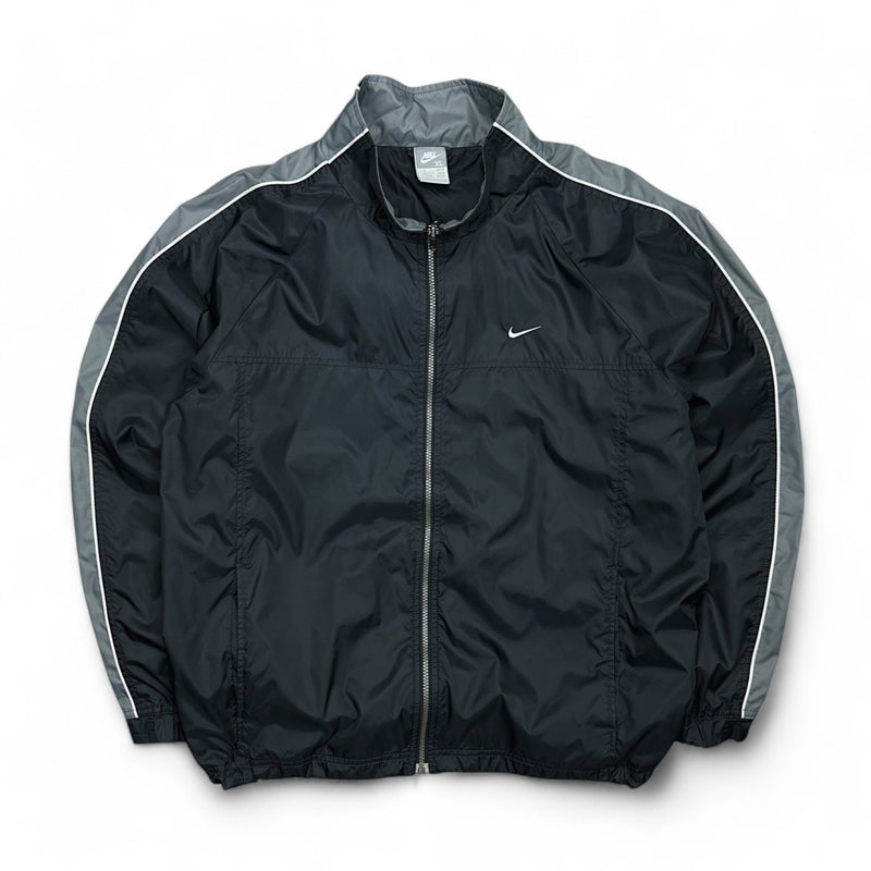 Nike Vintage Y2K Trackjacke Schwarz Grau