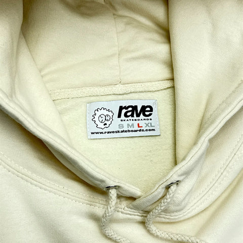 Rave Skate „THANKS RAVE!” Hoodie Beige
