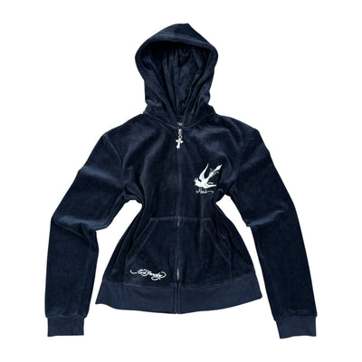 Ed Hardy Y2K Velvet Trackjacke | M