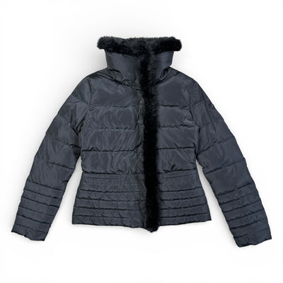 Armani Jeans Vintage Fur Pufferjacke | S