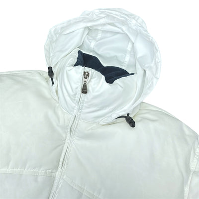 Nike Vintage Y2K Puffer Daunenjacke Weiß